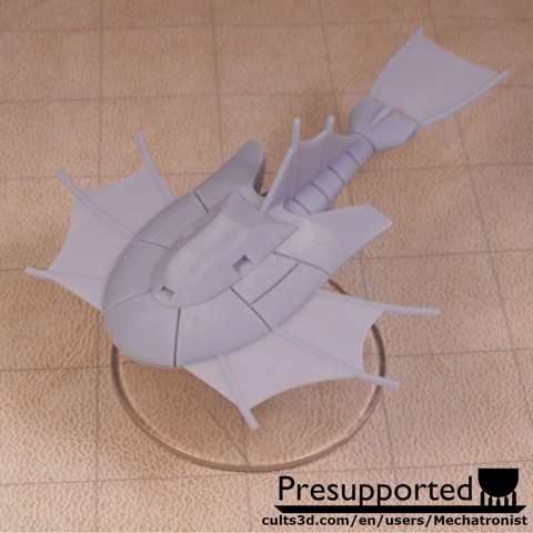 Image of Triop Spelljammer Ship Miniature from dnd 2e