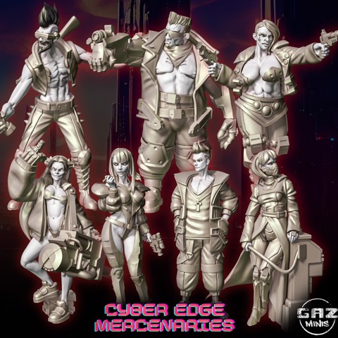 Image of Cyber Edge Mercenaries - Full Gang