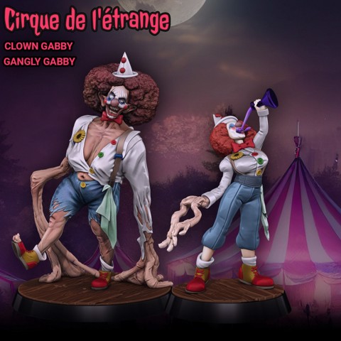 Image of Clown Gabby and Gangly Gabby