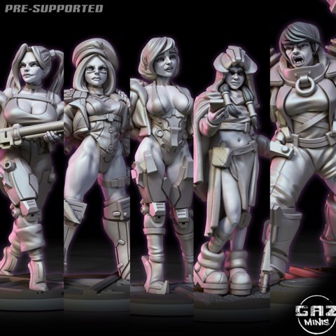 Image of Female Warband, second round! Mini Pack