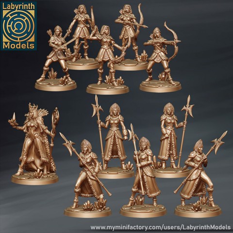 Image of Winter Maidens Collection - 32mm scale