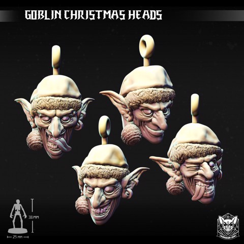 Image of Goblin Christmas Heads