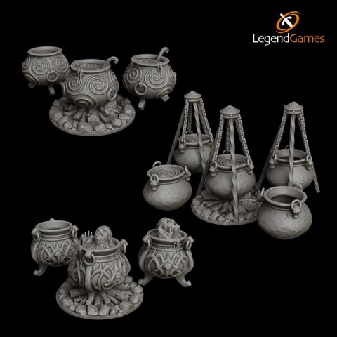 Image of LegendGames Witches Cauldron - Full Set for Halloween
