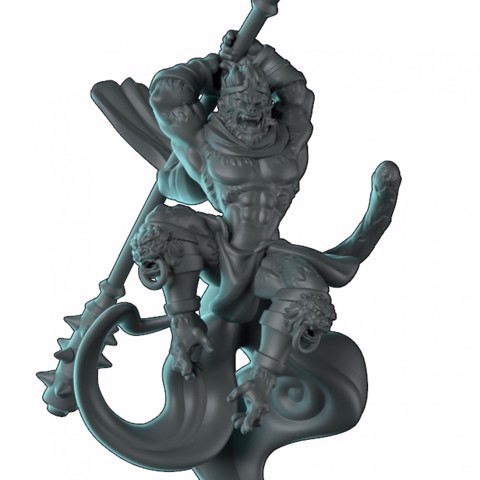 Image of Wukong in 5 different poses! Including Cloud Rider!