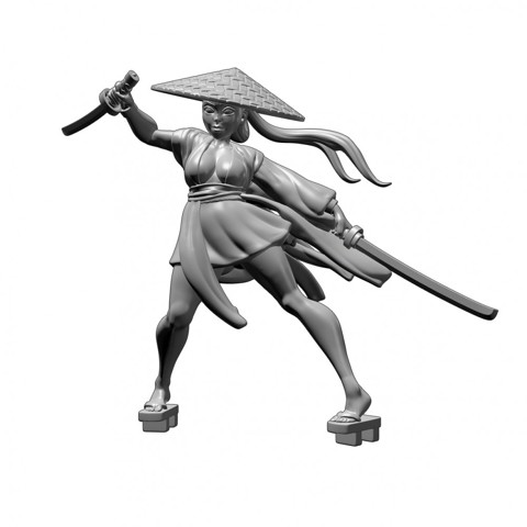Image of Samurai Girl- Professionally pre-supported!