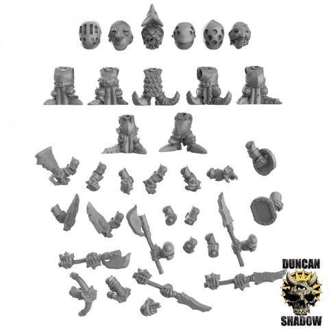 Image of Armoured Goblin Multipart Kit (pre supported)