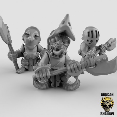 Image of Goblins in Heavy Armour with Axes (pre supported)