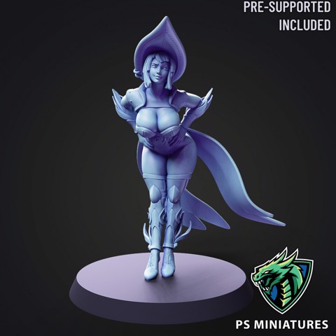 Image of Arcane Witch Pose 3 - 6 Variants and Pinup