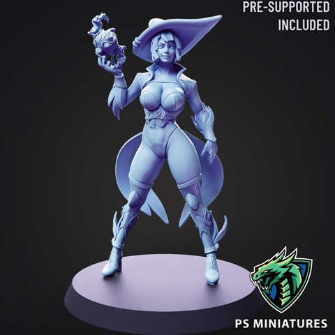 Image of Arcane Witch Pose 1 - 6 Variants and Pinup