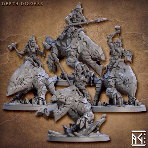 Image of Depth Diggers Riders (Gnomes of Golemmar)