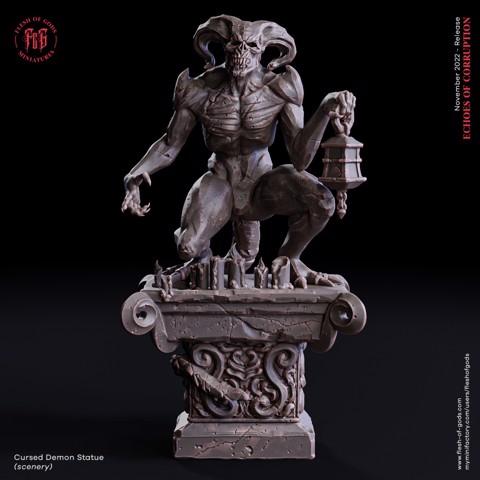 Image of Scenery - Cursed Demon Statue