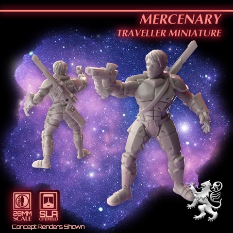 Image of Mercenary Traveller Miniature