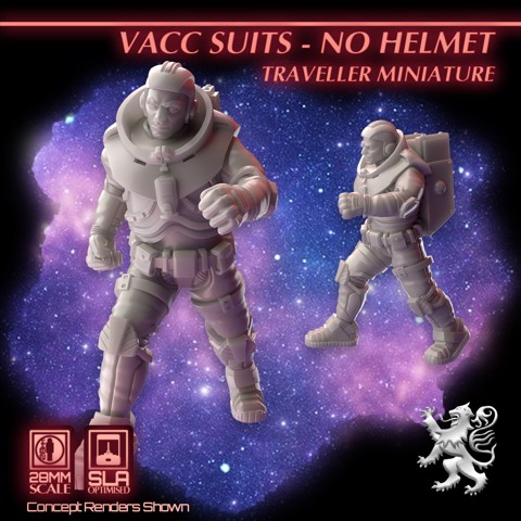 Image of Vacc Suits - No Helmet Traveller Miniature