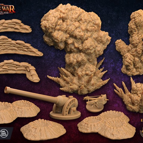 Image of The Dragon's War: Children of the Flame | EXPLORER TIER Terrain | Presupported | Army Bundle