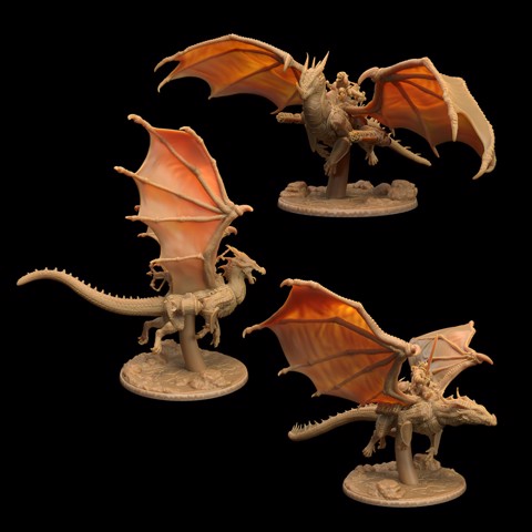 Image of Modular Dragons | PRESUPPORTED | The Dragon’s War: Children of the Flame