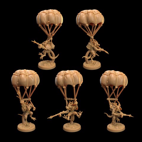 Image of Kobold ParaTroopers | PRESUPPORTED | The Dragon’s War: Children of the Flame