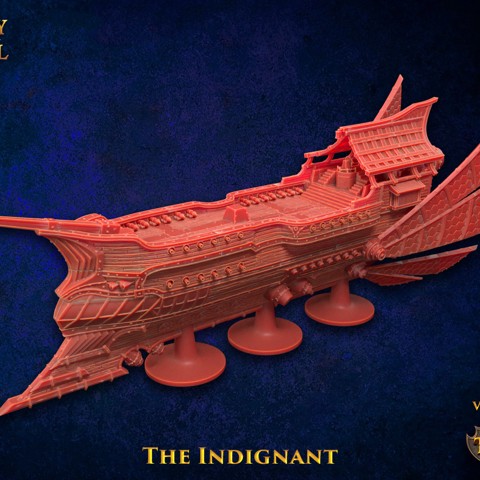 Image of The Indignant Ship| FDM | Journey Through the Astral Sea