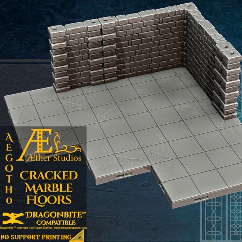 Image of AEGOTH0 - Cracked Marble Floors