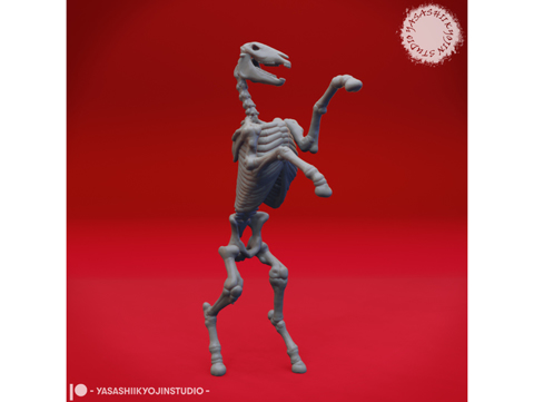 Image of Undead Skeleton Horse - D&D Miniature