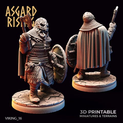 Image of Viking Huscarl (ver. F) /Easy to Print/