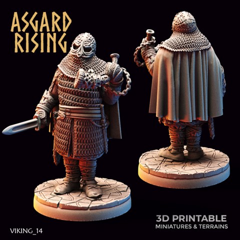 Image of Viking Huscarl (ver. D) /Easy to Print/