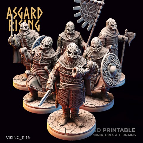 Image of Viking Huscarls /Easy to Print/ /Pre-supported/