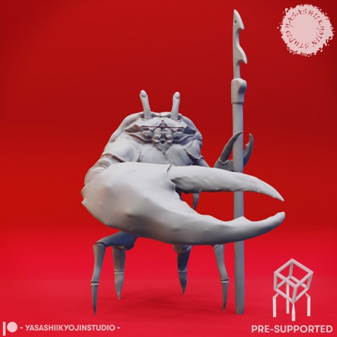 Image of Crabfolk Harpoon - Tabletop Miniature (Pre-Supported)