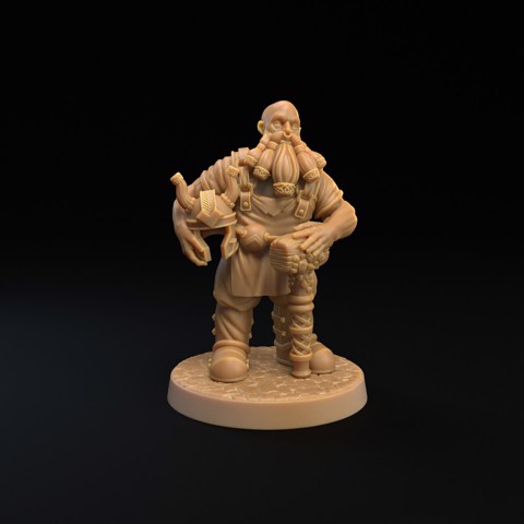 Image of Sussor, The Dwarf | PRESUPPORTED | Dragons of The Lodge