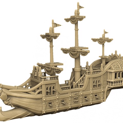 Image of 32mm Playable / scalable Pirate Ship