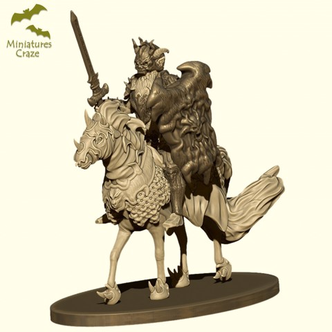Image of Devil Knight Mounting Horse