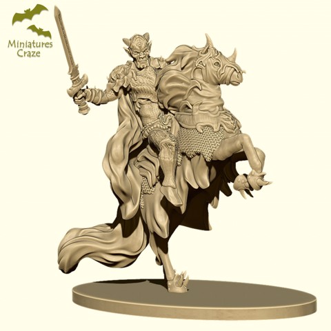 Image of Devil Knight Mounting Horse