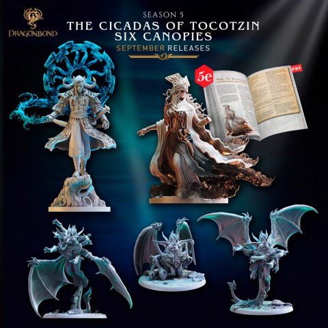 Image of Dragonbond Tribes Bundle 13: The Cicadas of Tocotzin Six Canopies