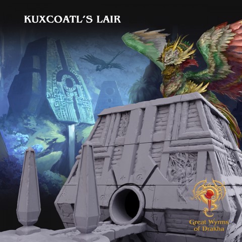 Image of Kux's Lair - Massive Lairs from Dragons of the Red Moon