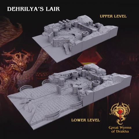 Image of Dehrilya's Lair - Massive Lairs from Dragons of the Red Moon