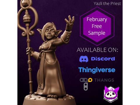 Image of February Free Model | Yazli the Priest