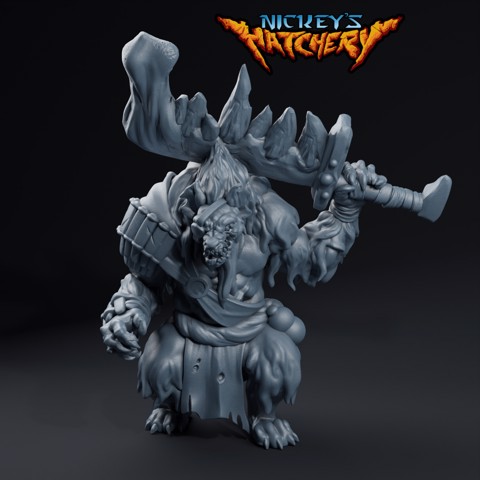Image of Gnoll Brute with Bone Sword | The Fisi Tribe of Whirlworld