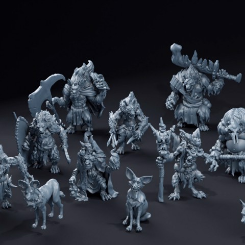 Image of Fisi Tribe Gnolls Set #1 | THE SCORCH | WHIRLWORLD