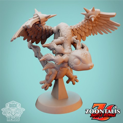 Image of Axolotl Dragon (pre-supports included)
