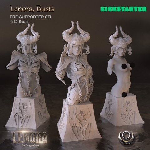 Image of Lenora, the Dragon Queen Busts