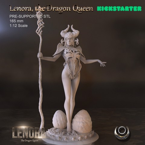 Image of Lenora, the Dragon Queen (Armor Version)