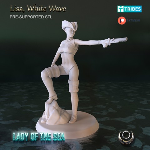 Image of Lisa, White Wave