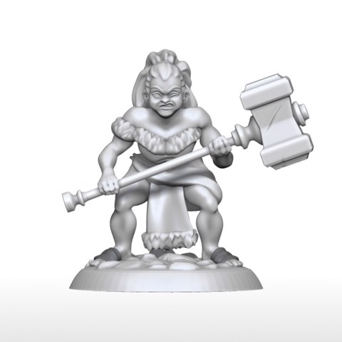 Image of Runana, Barbarian Dwarf [Pre-Supported]