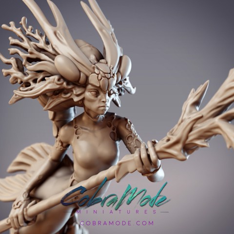 Image of Mermaid Warrior - Tereis, Lemurian Elara (Pre-Supported)