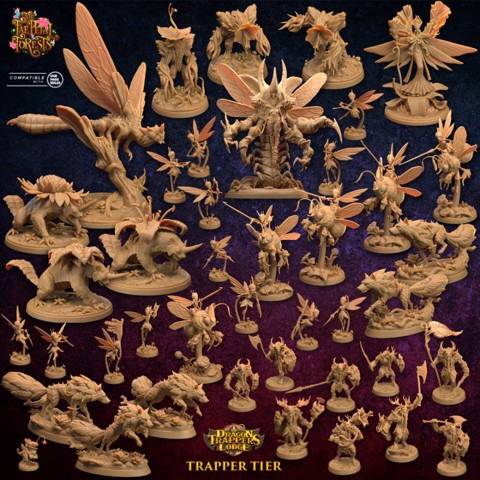 Image of The Fea Petal Courts Army | Trapper Tier | PRESUPPORTED |  Legacy Models Included