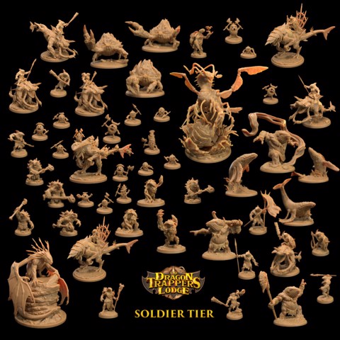 Image of The Sea Lords Tide Army | Soldier Tier | PRESUPPORTED |  Legacy Models Included