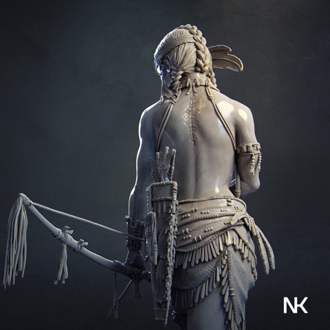 Image of Kora, Tribal Warrior [presupported]