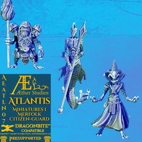 Image of AEATLN07 – Atlantis Miniatures 1: Merfolk Citizen-Guard
