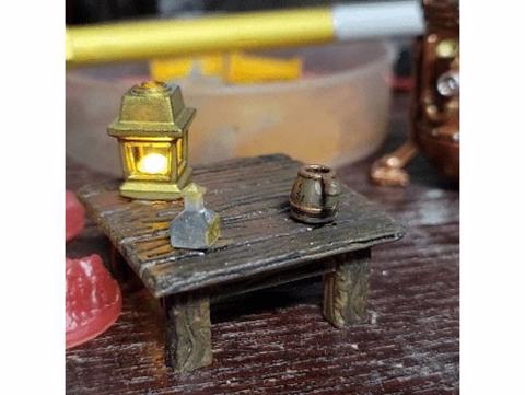 Image of 28mm Scale Square table for LED Lantern 