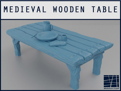 Image of Medieval Table - Tabletop Gaming