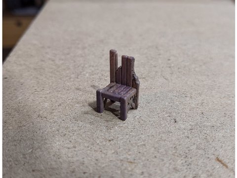 Image of Broken Chair (28mm/Heroic scale)